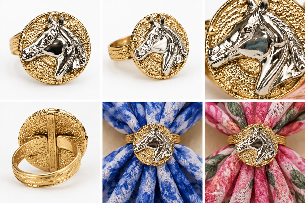 Winton & Waits Shaped Scarf Rings