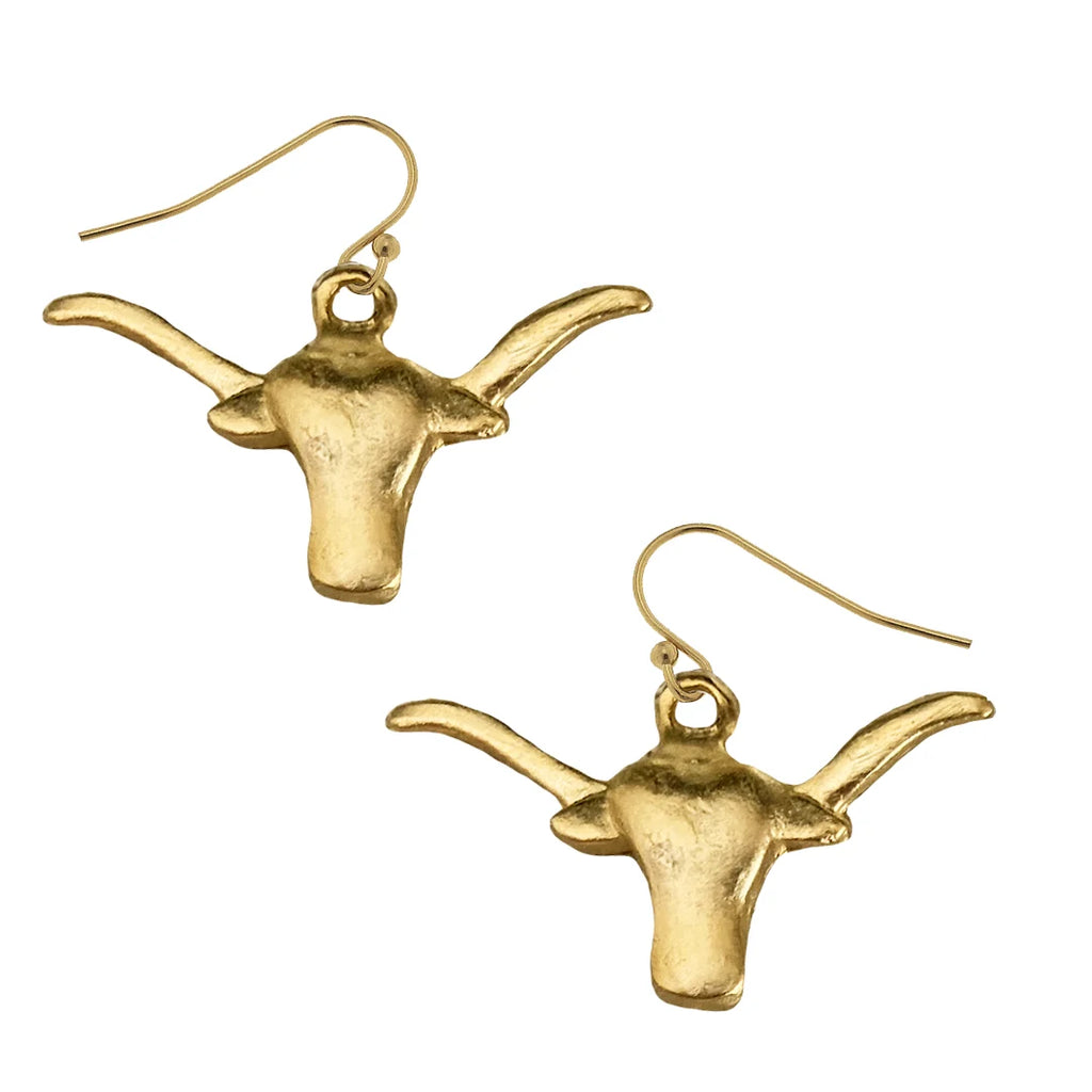 Longhorn Drop Earring