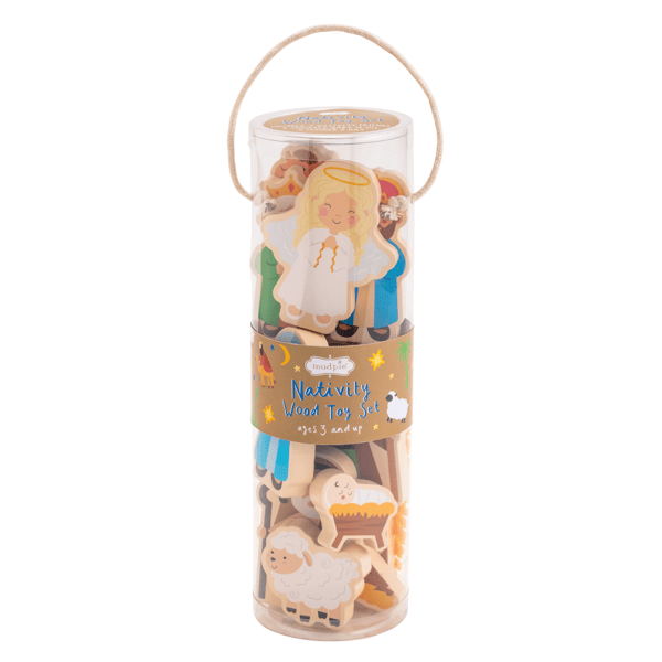 Mud Pie Wooden Nativity Playset
