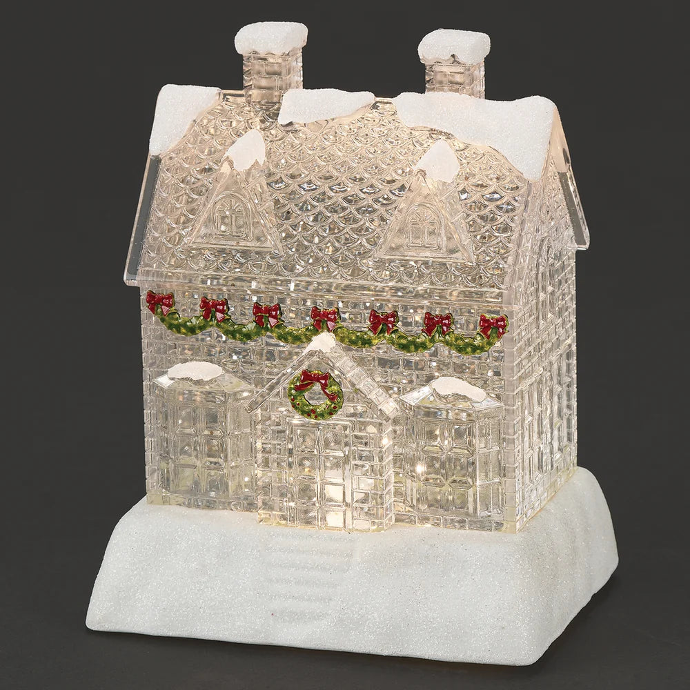 Roman Clear Lighted Swirl House
