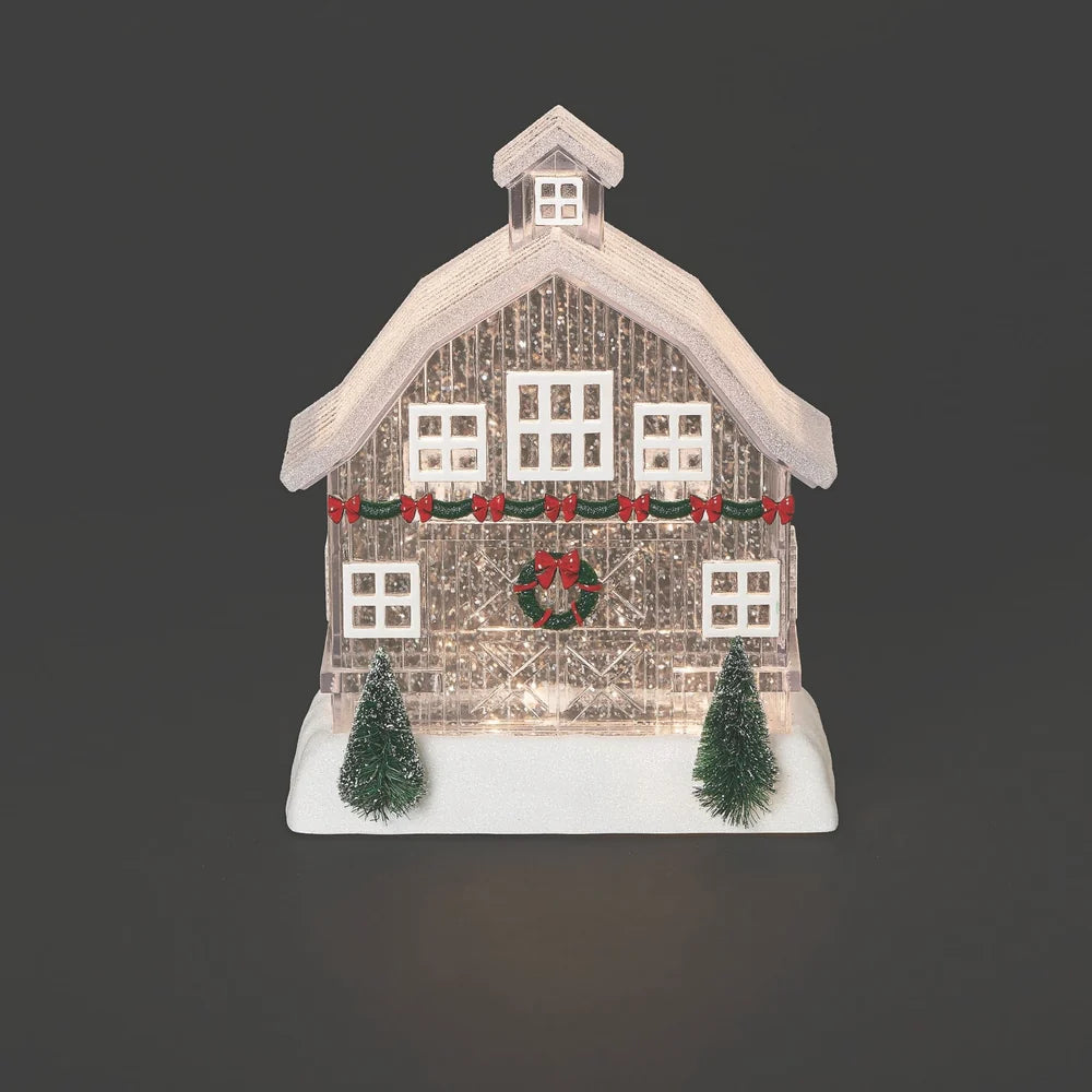 Roman Lighted Swirl Clear Barn