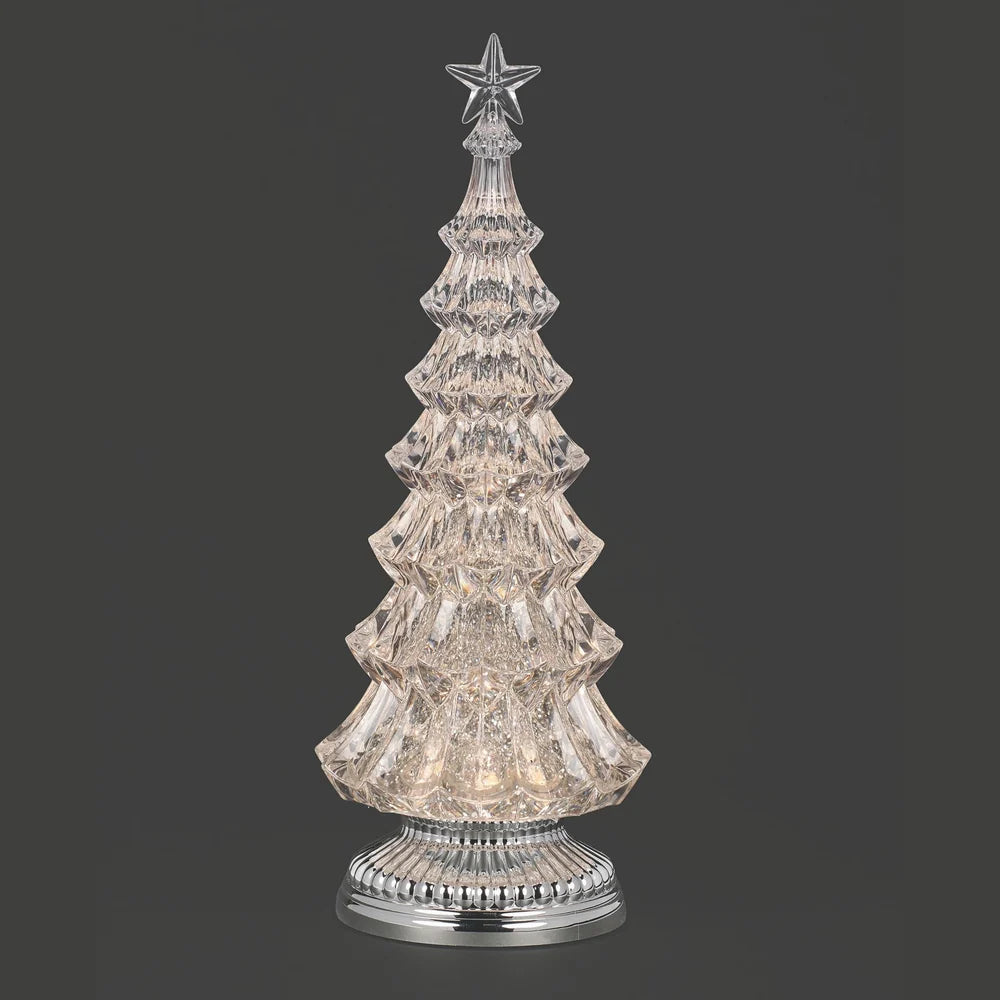 Roman Lighted Swirl Seven-Tier Christmas Tree