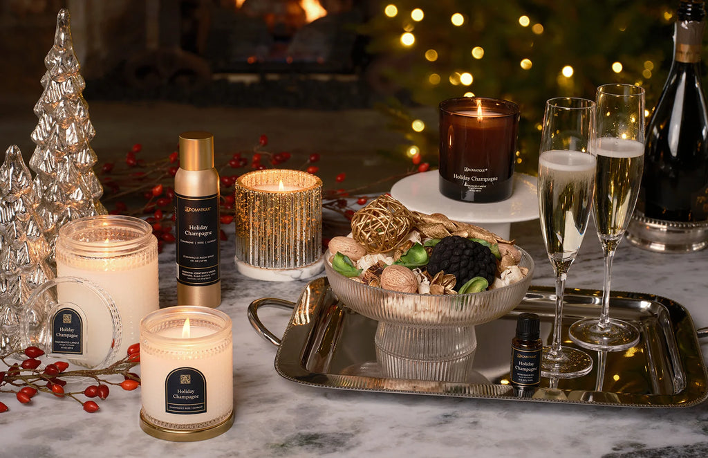 Aromatique Textured Glass Candle