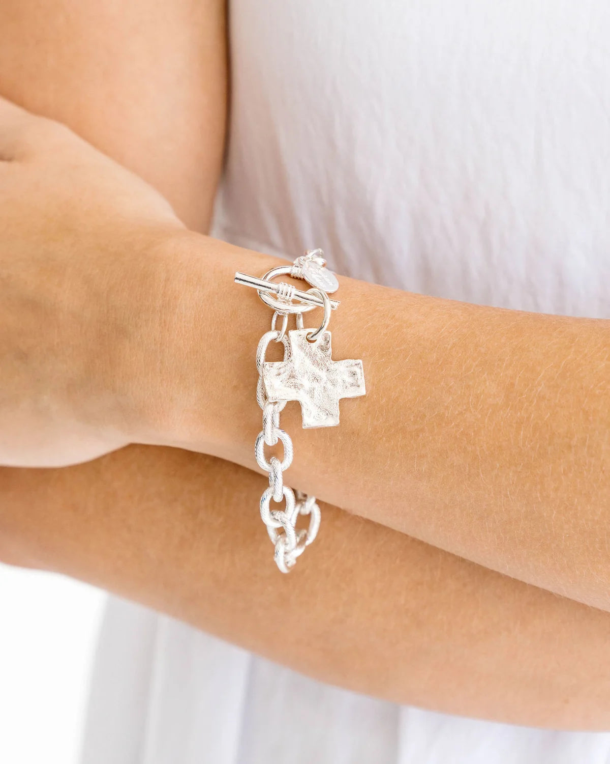 Cross Toggle Bracelet