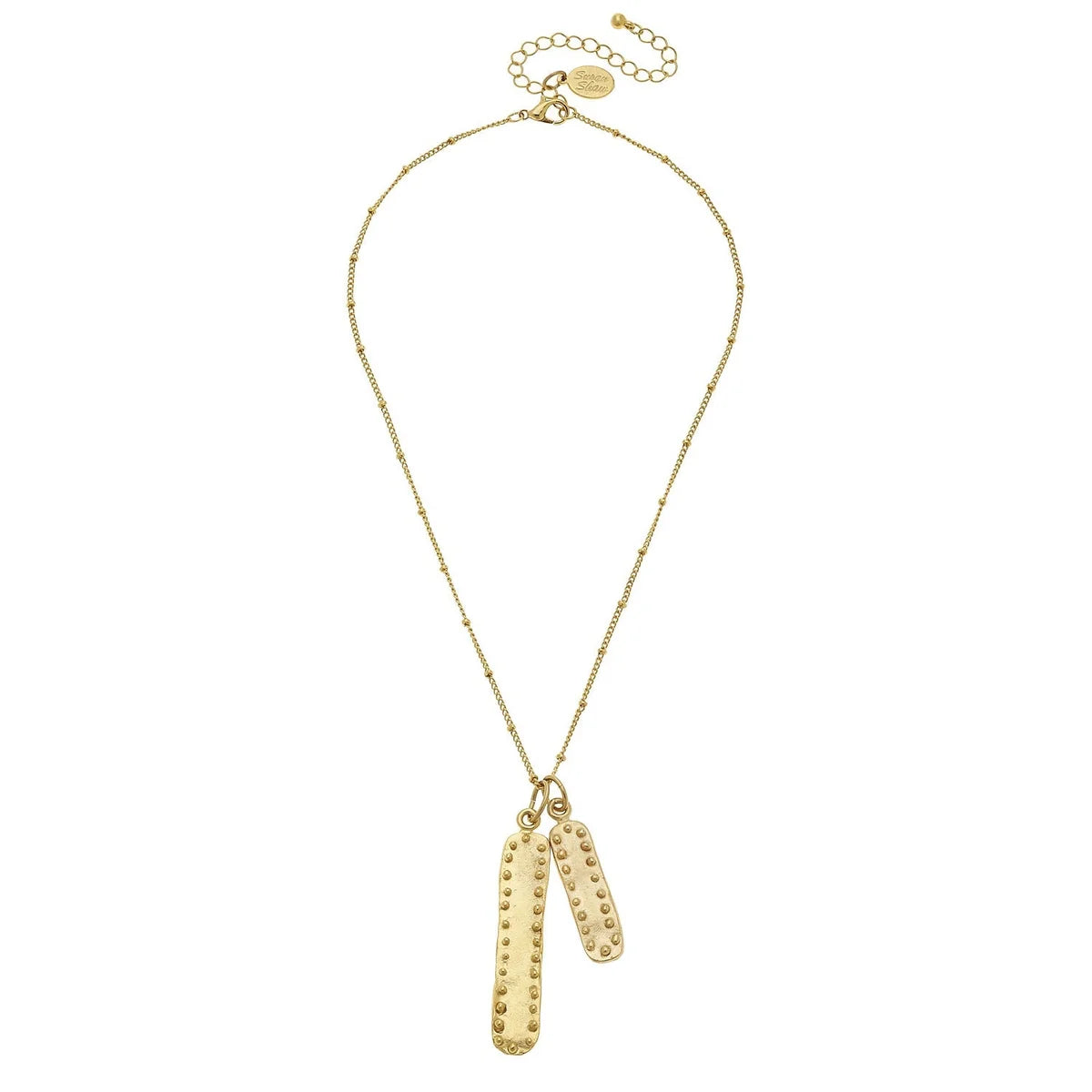 Dotted Bar Chain Necklace