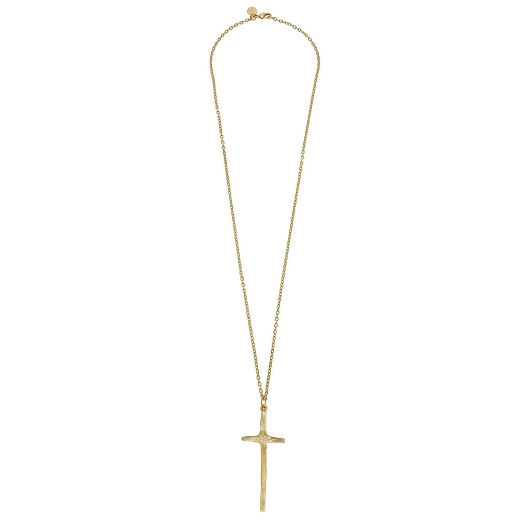 Elongated Cross Necklace