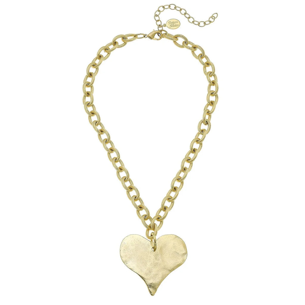 Susan Shaw Large Heart Necklace