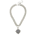 Silver Buffalo Coin Necklace