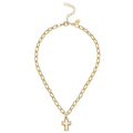Mother of Pearl Cross Necklace