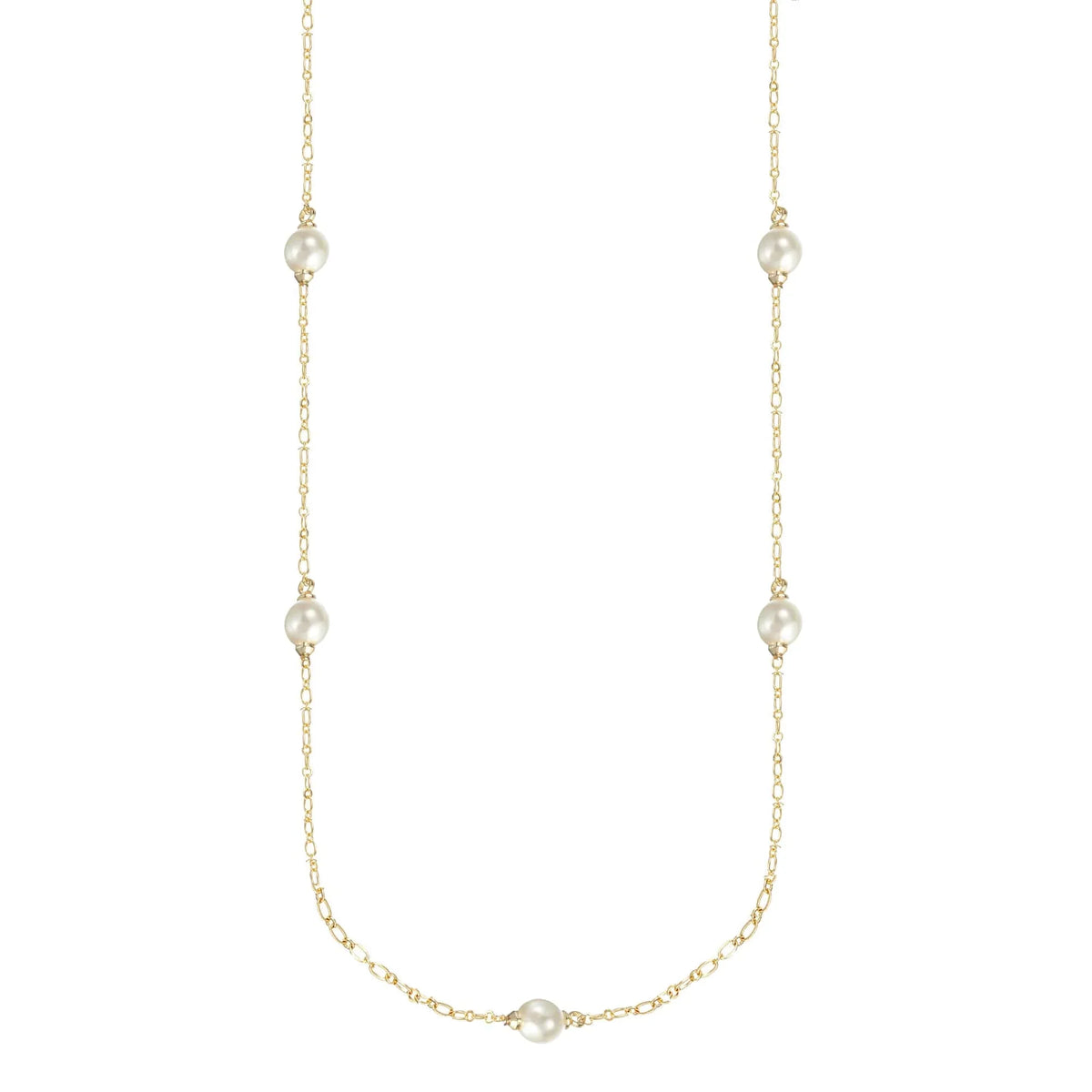Adorned Pearl Necklace