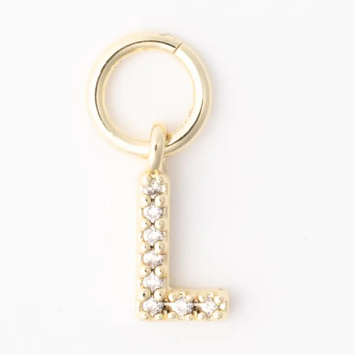 Earring Luxe Initial Charms