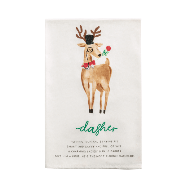 Reindeer Poem Towels