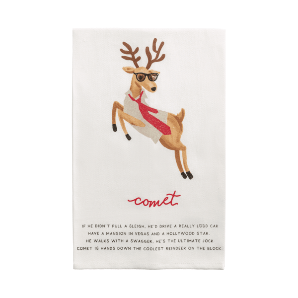 Reindeer Poem Towels