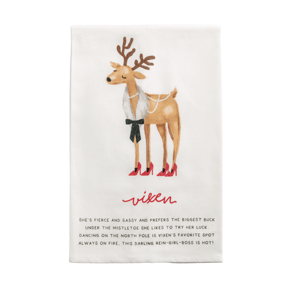 Reindeer Poem Towels
