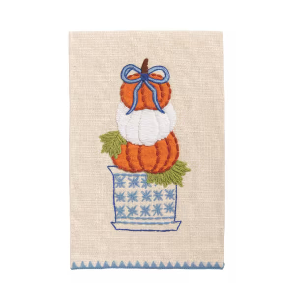 Pumpkin Topiary Towel
