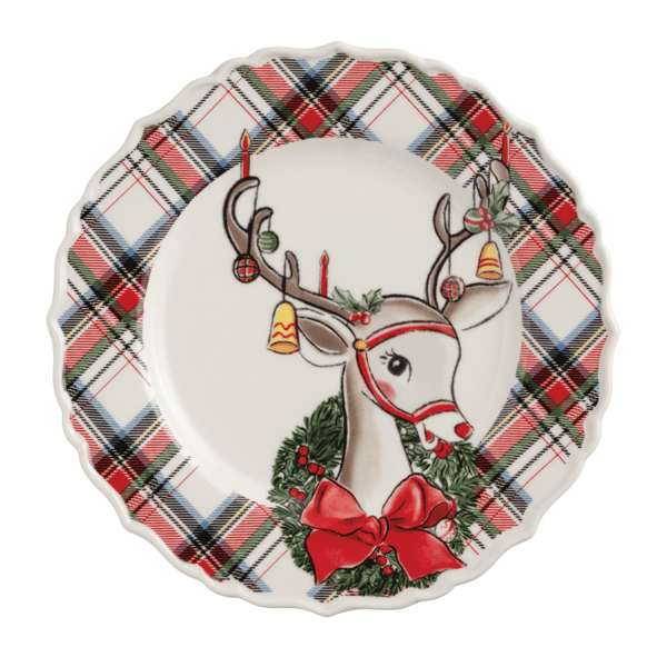 Mud Pie Christmas Salad Plate