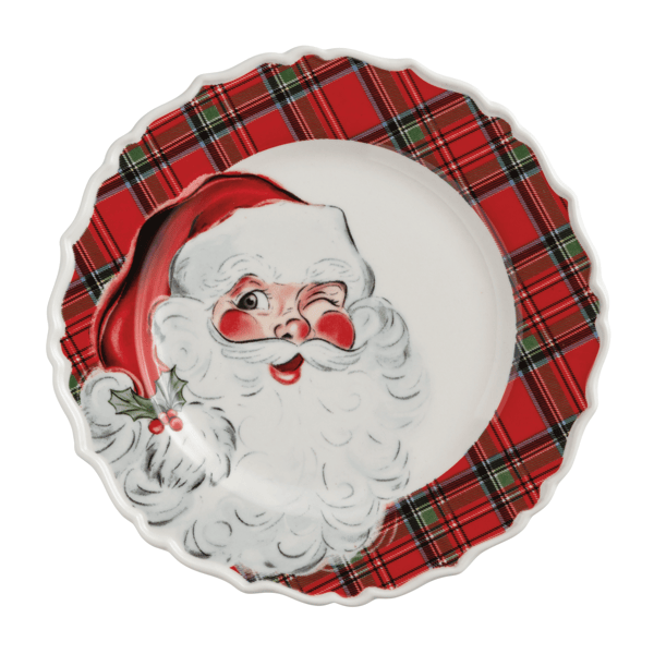 Mud Pie Christmas Salad Plate