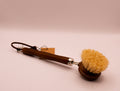DISH BRUSH W/LEATHER STRAP