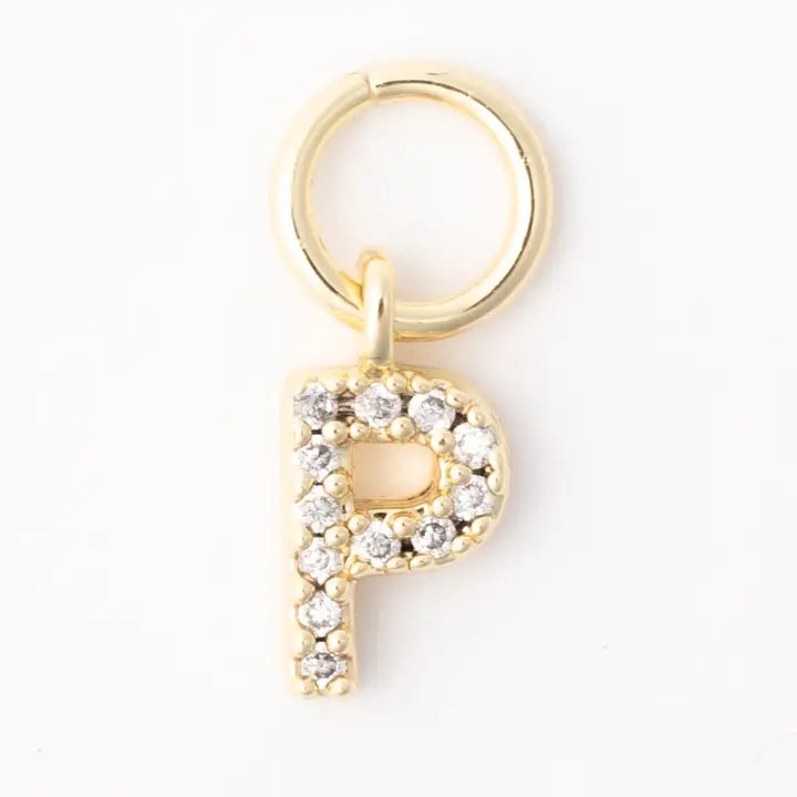 Earring Luxe Initial Charms