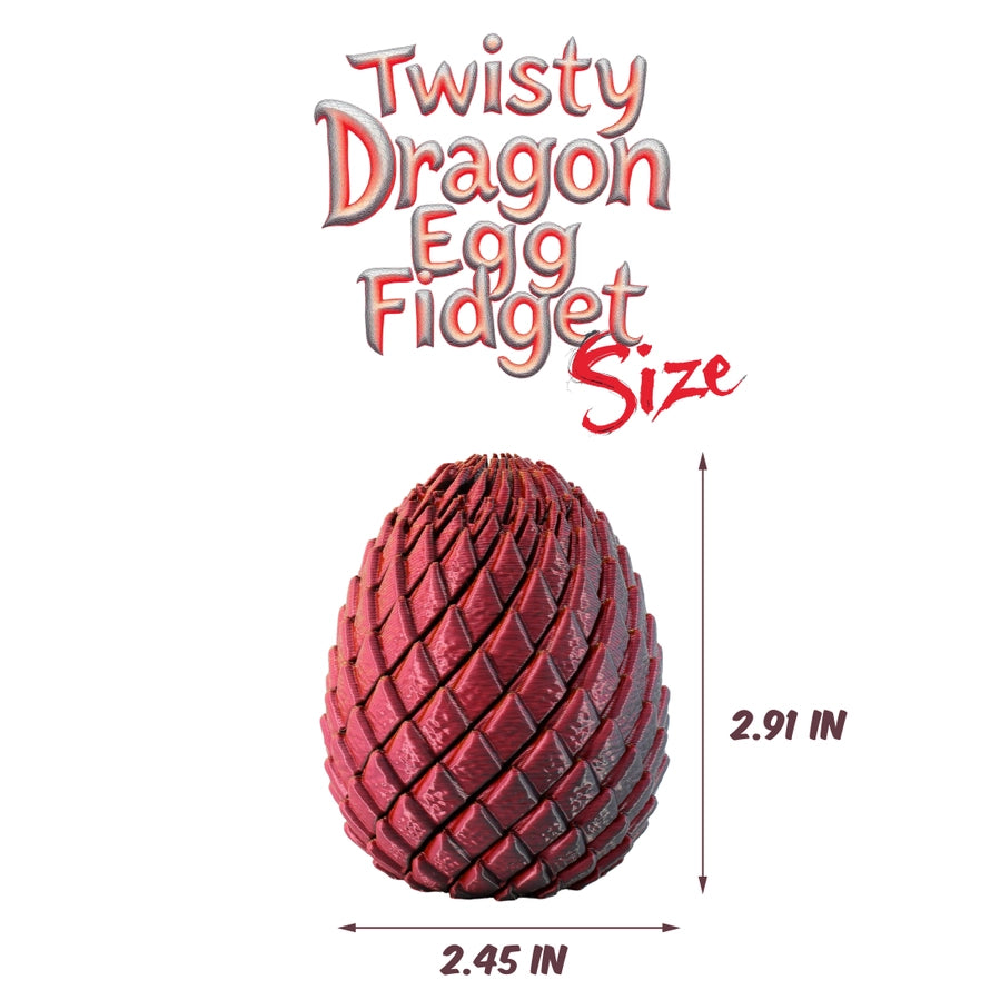 Power TRC 3D Printed Twisty Dragon Egg Fidget