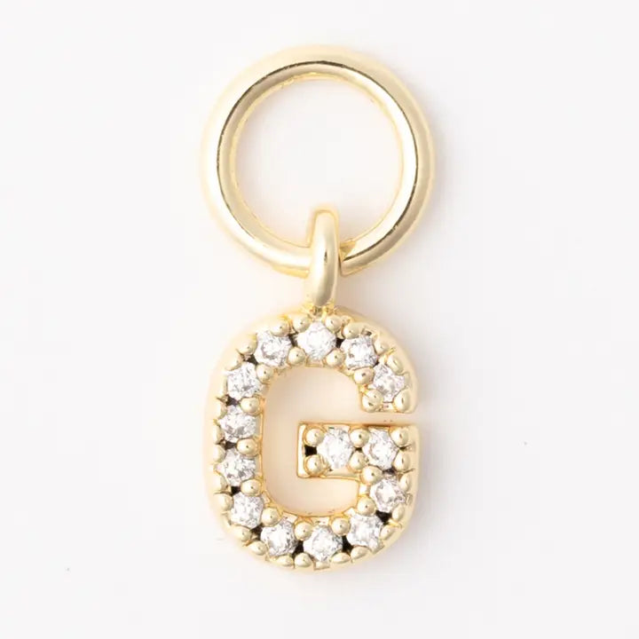 Earring Luxe Initial Charms