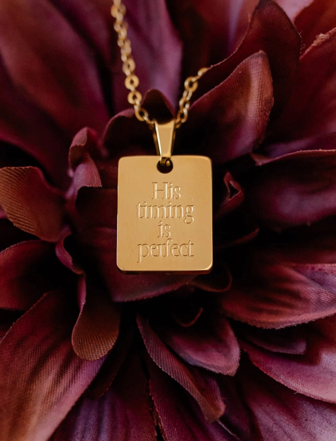 His Timing Necklace