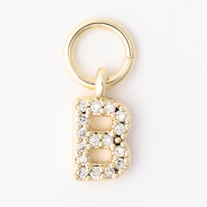 Earring Luxe Initial Charms
