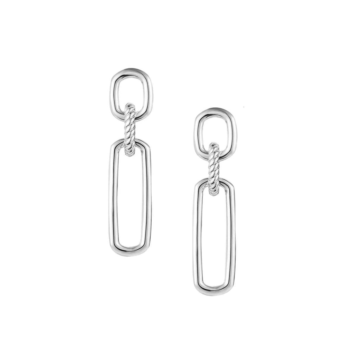 Silver Link Earrings