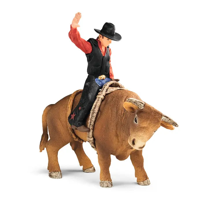 Schleich Cowboy with Bull Set
