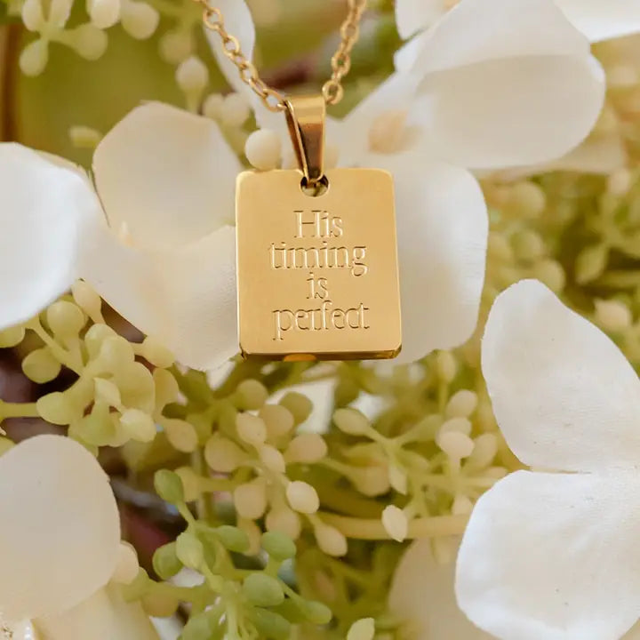 His Timing Necklace