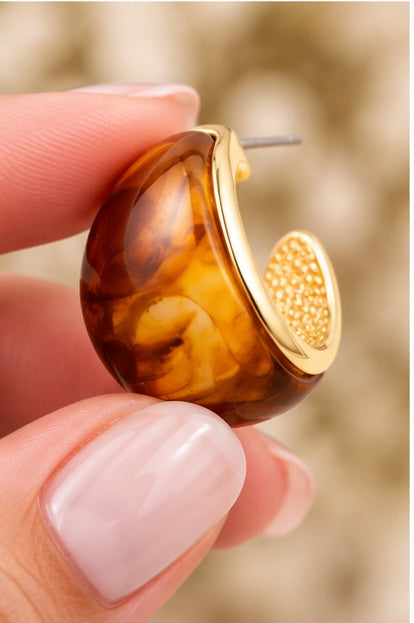 Michelle Mcdowell Tortoise Veyda Earrings