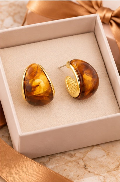 Michelle Mcdowell Tortoise Veyda Earrings