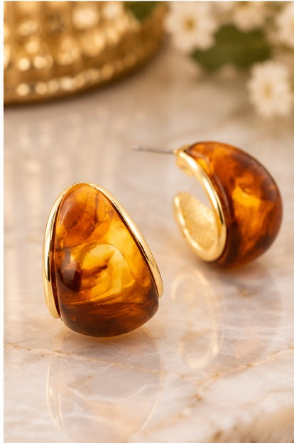 Michelle Mcdowell Tortoise Veyda Earrings