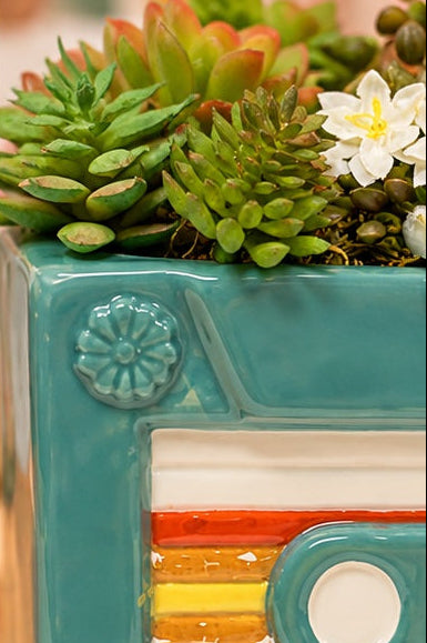 Streamline Retro Cassette Planter