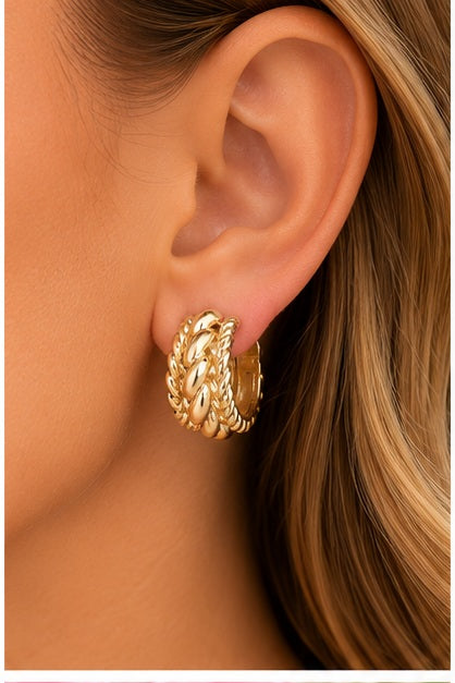 Michelle Mcdowell Stori Hoop Earrings