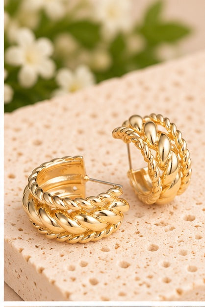 Michelle Mcdowell Stori Hoop Earrings