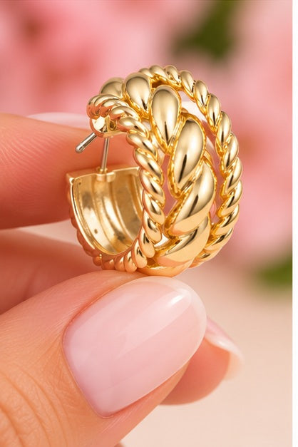 Michelle Mcdowell Stori Hoop Earrings
