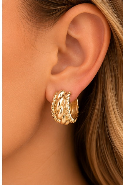 Michelle Mcdowell Stori Hoop Earrings