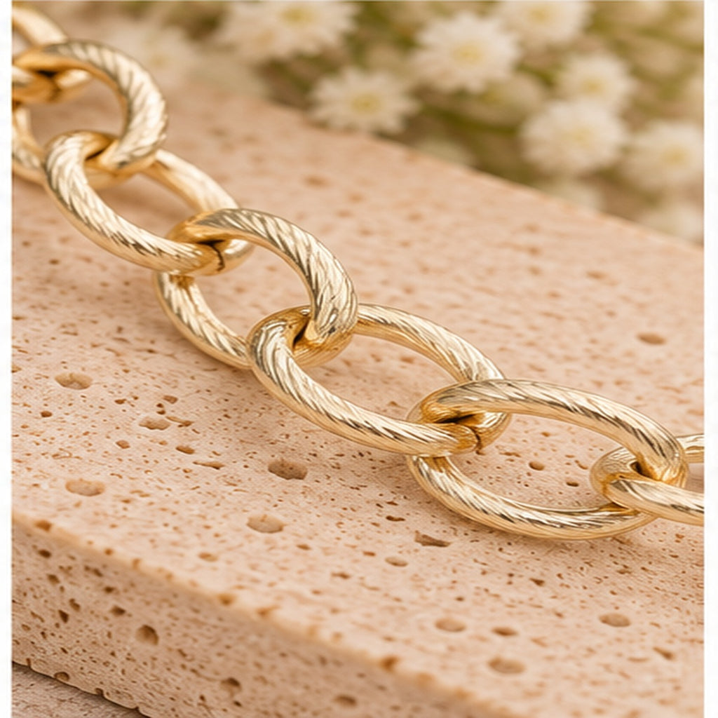 Michelle Mcdowell Baylor Gold Chain Necklace