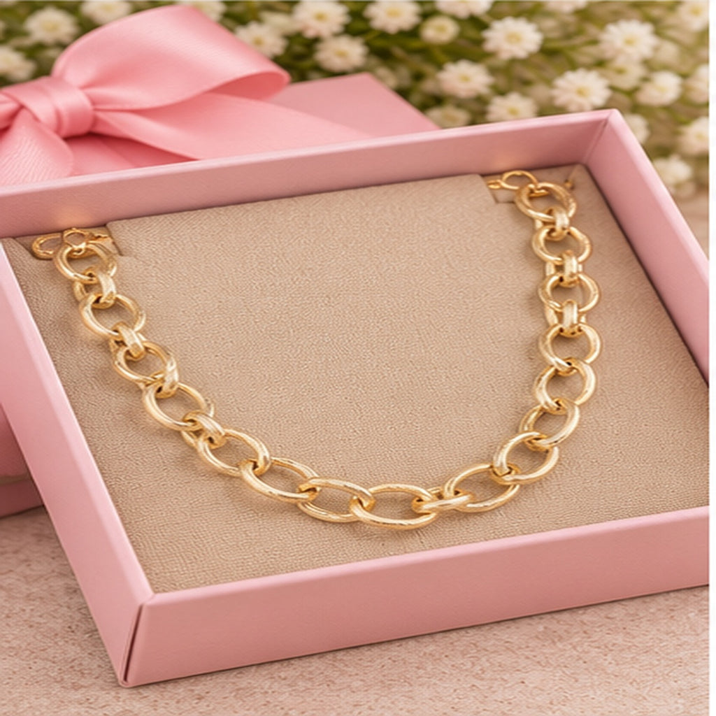 Michelle Mcdowell Baylor Gold Chain Necklace