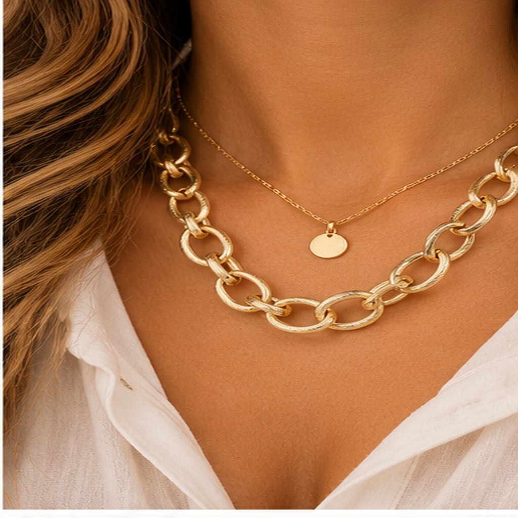 Michelle Mcdowell Baylor Gold Chain Necklace