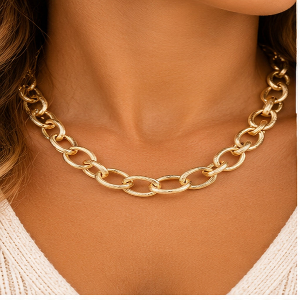 Michelle Mcdowell Baylor Gold Chain Necklace