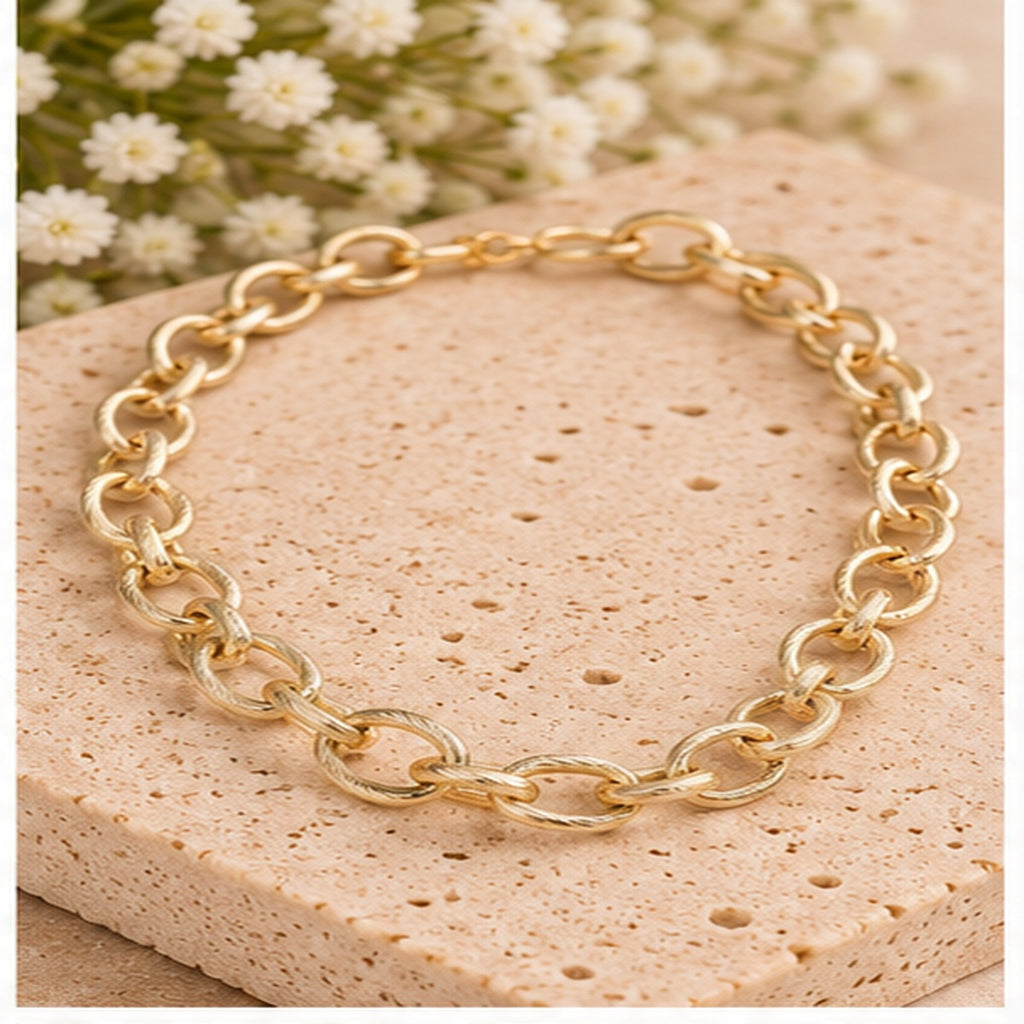 Michelle Mcdowell Baylor Gold Chain Necklace