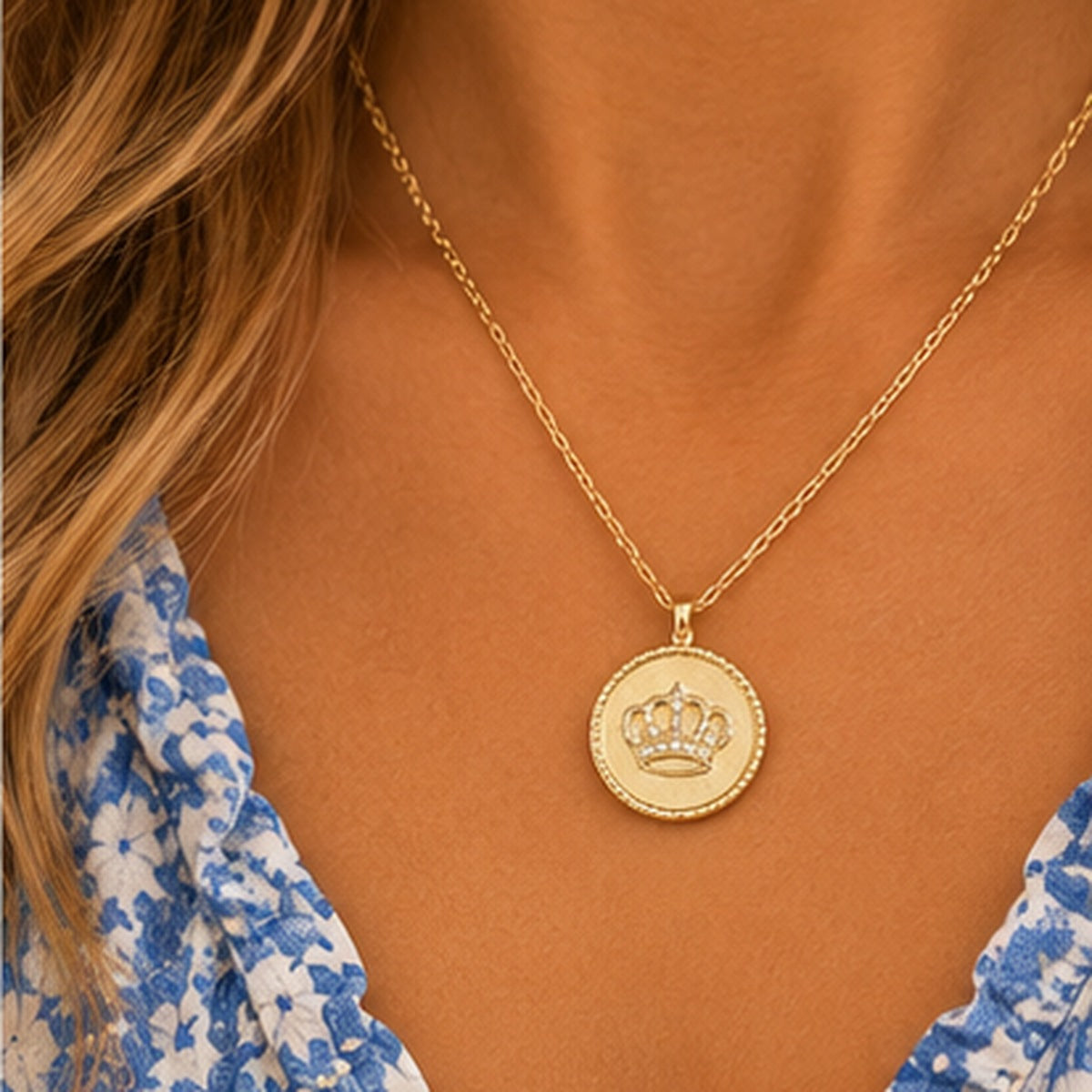 Michelle Mcdowell Inspiration Chain Necklace "Daughter of the King"