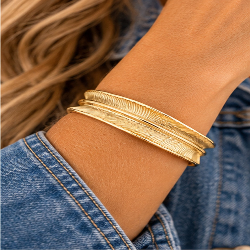 Michelle Mcdowell Fern Gold Cuff