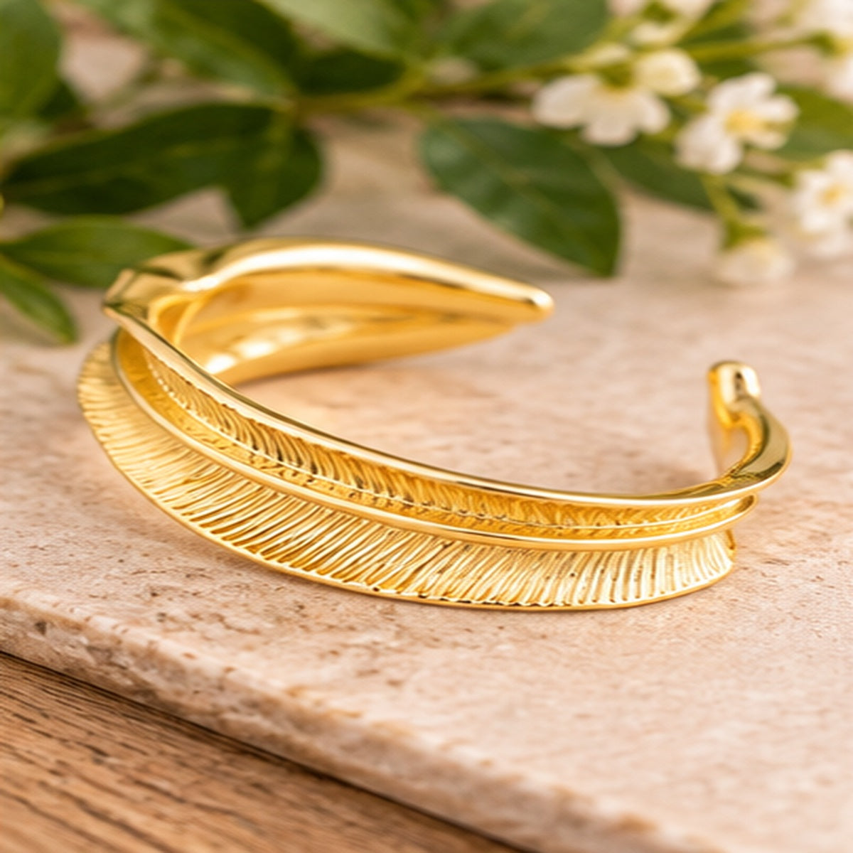 Michelle Mcdowell Fern Gold Cuff