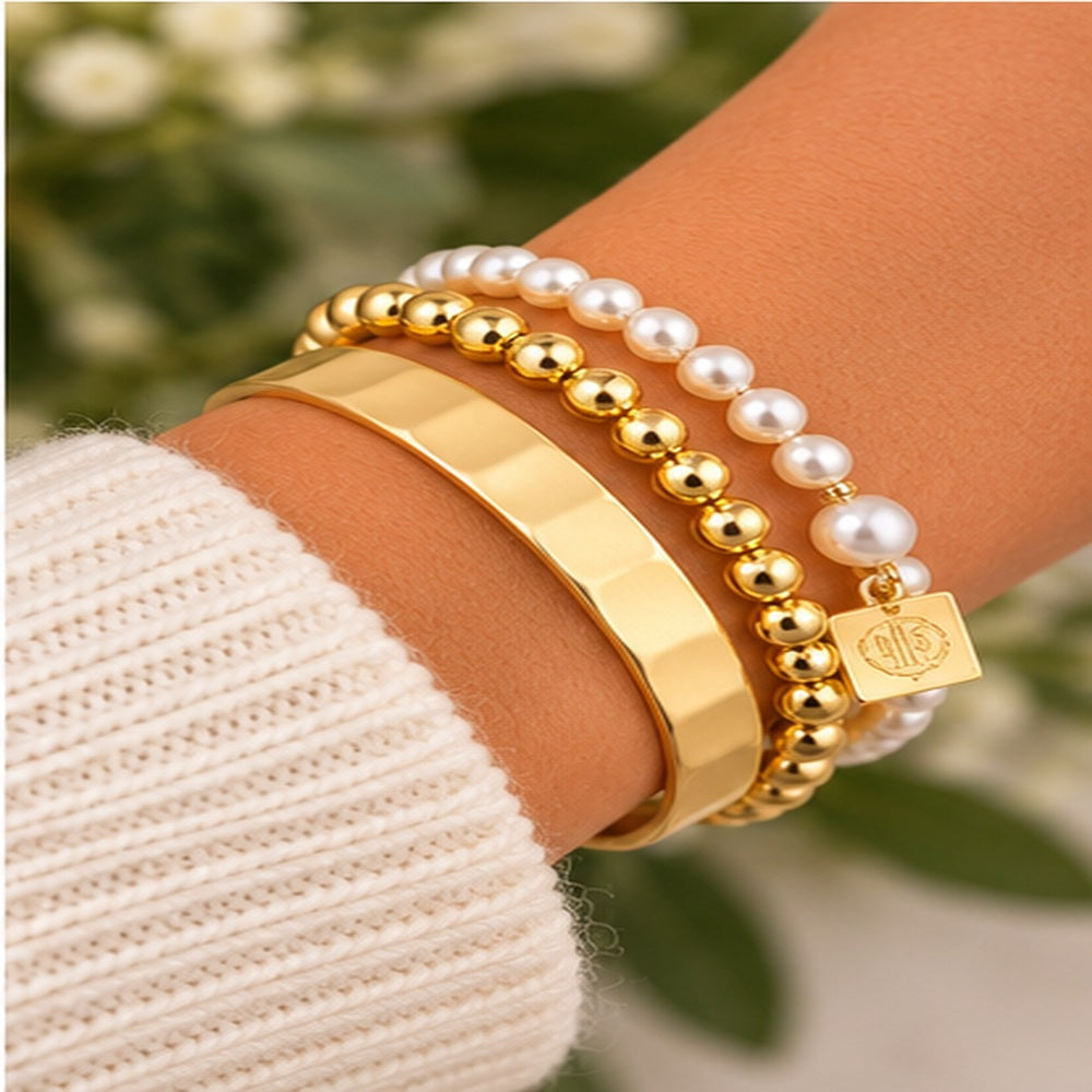 Michelle Mcdowell Gold carolyn Cuff Bracelet