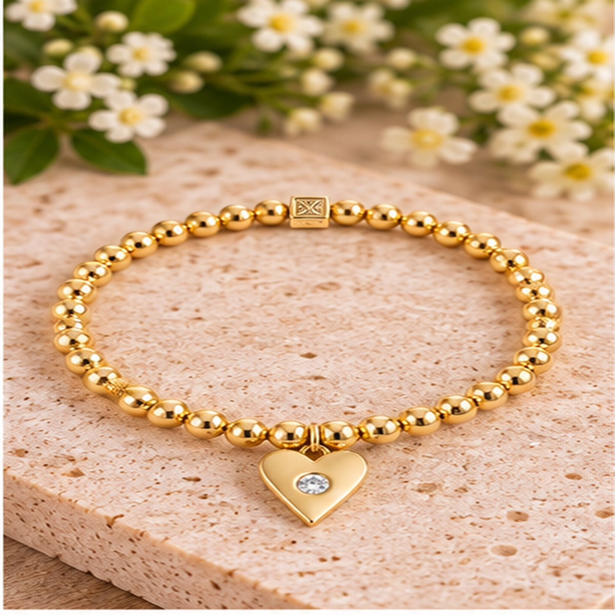 Michelle Mcdowell Inspiration Beaded Bracelet "Loved"