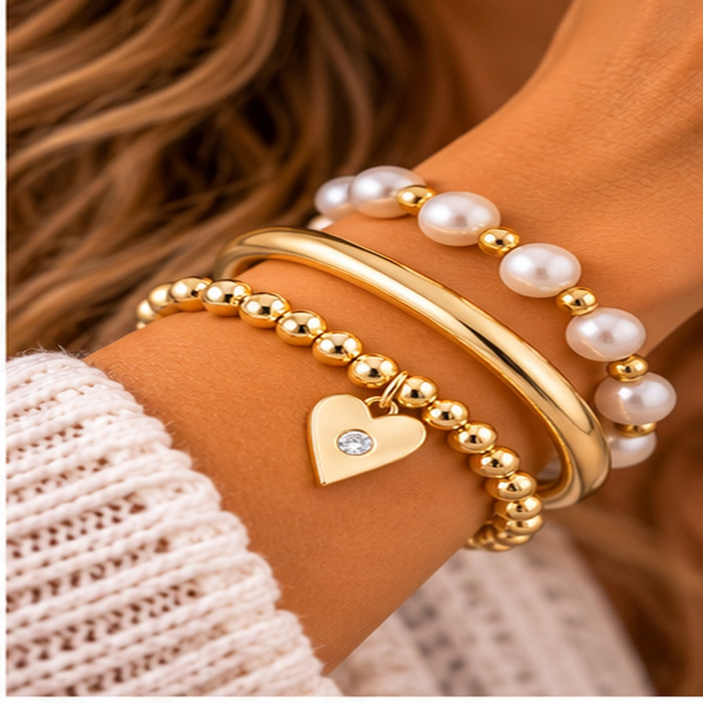 Michelle Mcdowell Inspiration Beaded Bracelet "Loved"
