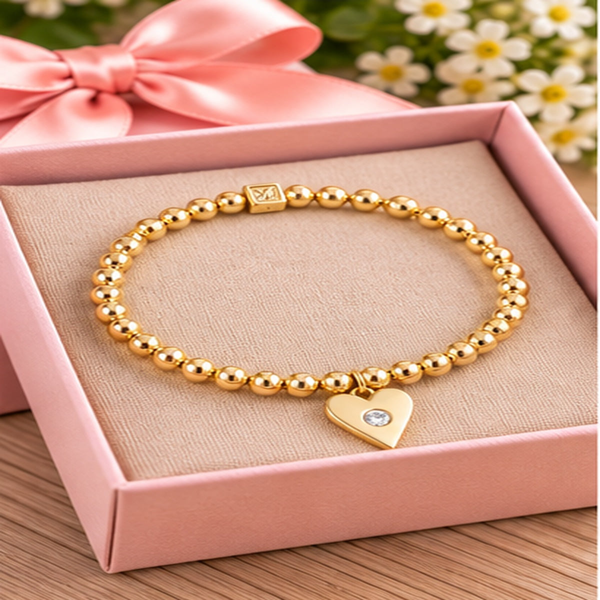 Michelle Mcdowell Inspiration Beaded Bracelet "Loved"